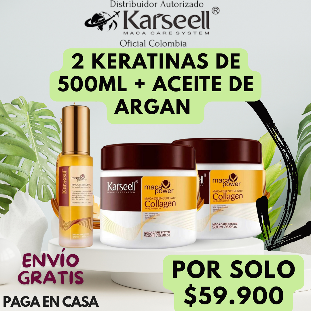 2 KARSEELL 500ML+1 ACEITE DE ARGAN